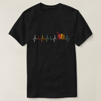 Drums Heartslag Gifts Drummers Music Älskare Vinta T Shirt
