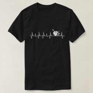 Drums Heartslag presenter Drummers Music Älskare T Shirt
