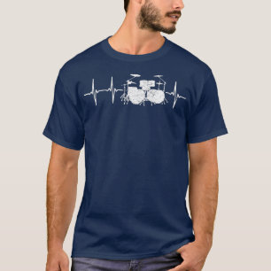 Drums Heartslag Rock musik Älskare Gifts Band T Shirt