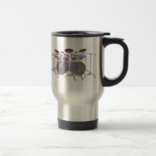 Drums: Lila- och vittrumsats: 3D-modell: Mugg