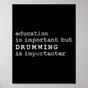 Drums Marching Band Drummer Education Poster