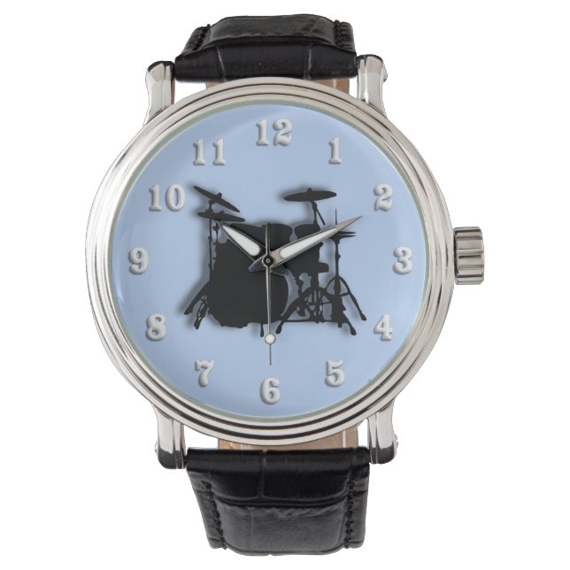 Drums Music Design Armbandsur (Framsida)