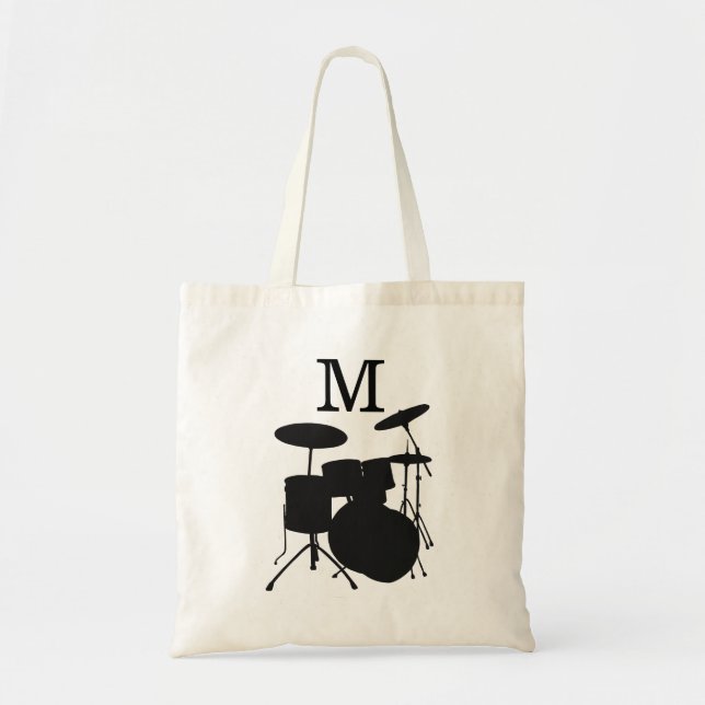 Drums musikinstrument Lärare Student Monogram Tygkasse (Framsidan)