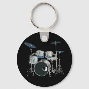 Drums- och Yin-Yang-nyckelkedja Nyckelring