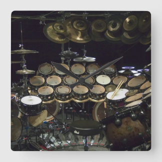 Drums Power Fyrkantig Klocka