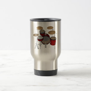 Drums: Röd trumsats: 3D-modell: resemugg