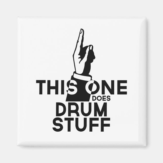 Drums Saker - Funny Drums Music Magnet (Framsidan)