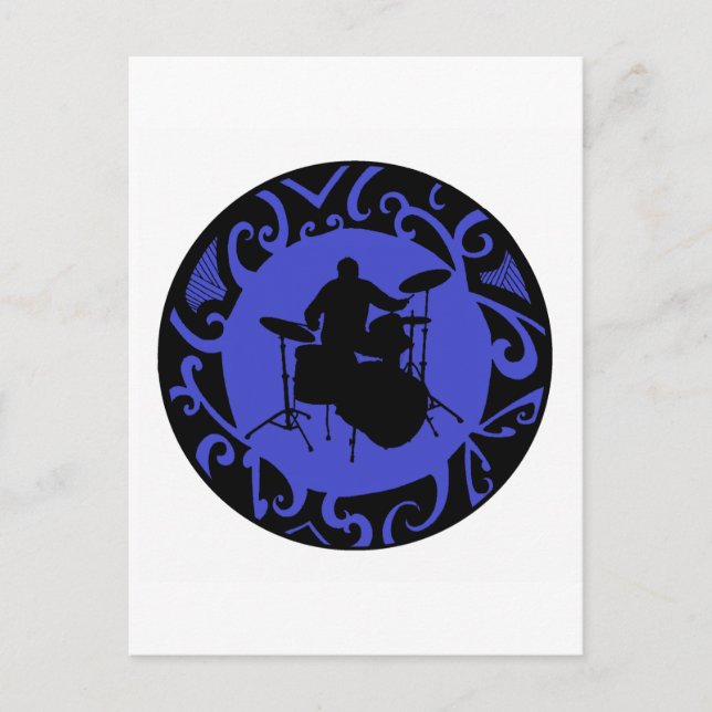 DRUMS SPIN ON VYKORT (Framsida)