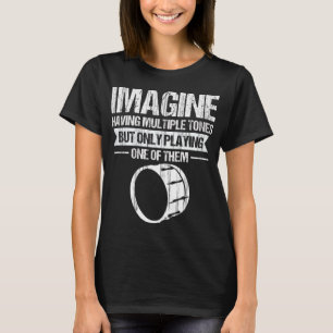 Drums Tenor Music Marching Band Drummer Drum Drum T Shirt