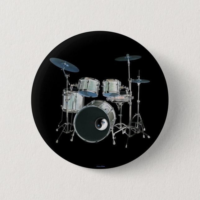 Drums & Yin-Yang Button Knapp (Framsida)