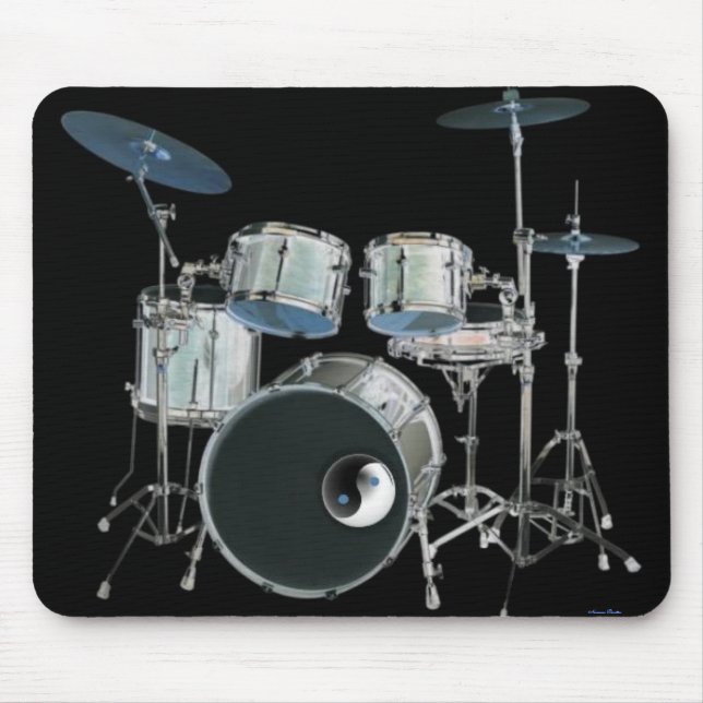 Drums & Yin-Yang Mousepad Musmatta (Framsidan)