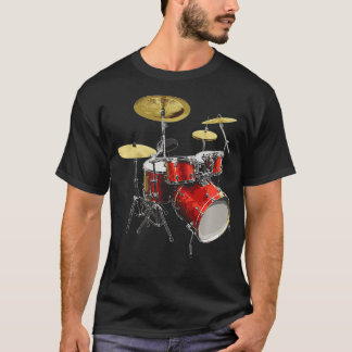 Drumset Design Music och Drums Premium T Shirt