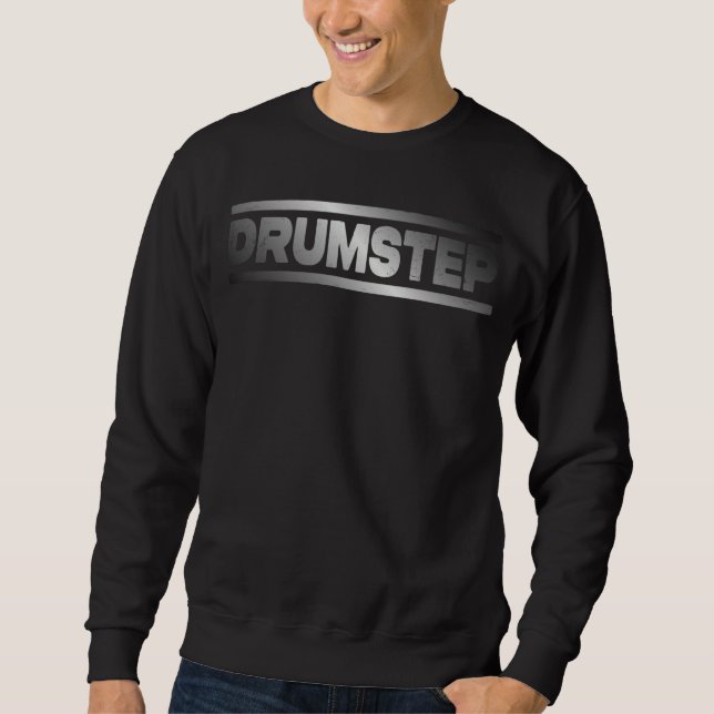 Drumstep  Drum Bass DNB DrumNBass Junglist Lång Ärmad Tröja (Framsida)