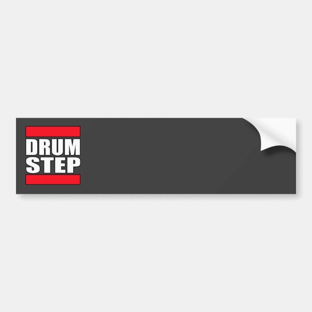 DRUMSTEP trummar och basen och Dubstep Bildekal (Framsidan)