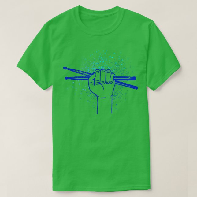 Drumsticks Sten Drummer Drummer T Shirt (Design framsida)