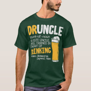 Druncle Dictionary Lunt Drinking Elite farbror T Shirt