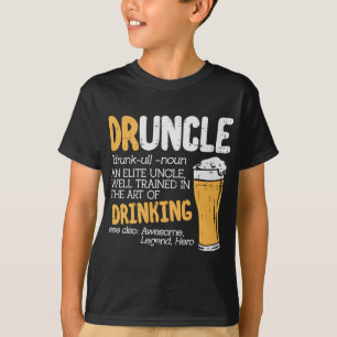 Druncle Dictionary Lusnydrickande Elite farbror Bi T Shirt
