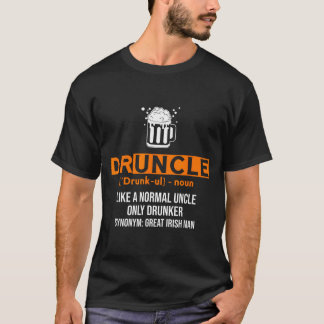 Druncle Funny St Patricks Day 2020 Iri-shirt  T Shirt
