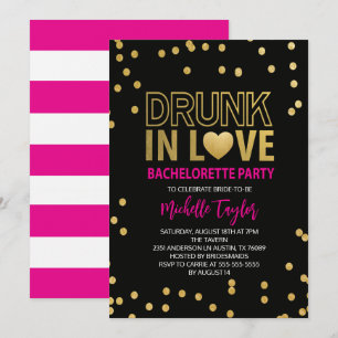 Drunk Bachelorette-inbjudan Inbjudningar