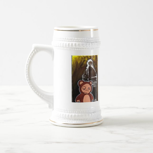 Drunk Brown Beer Mugg (Vänster)
