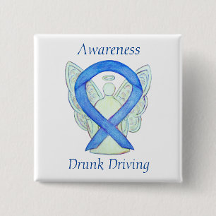 Drunk Driving Angel Awareness Ribbon Stift Knapp