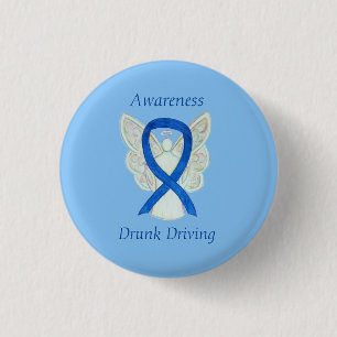 Drunk Driving Angel Awareness Ribbon Stift Knapp