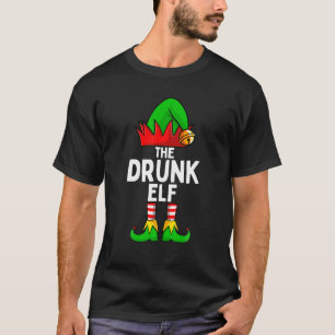 Drunk Elf Matching Family Jul T Shirt
