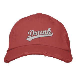 Drunk Embroized Hat Broderad Keps