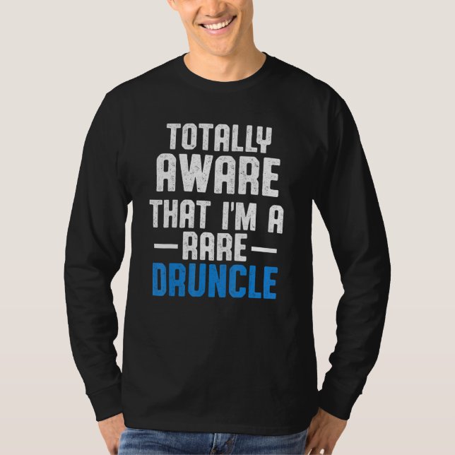 Drunk farbror Drinking Druncle _24 T Shirt (Framsida)