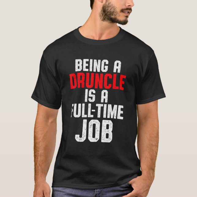 Drunk farbror Drinking Druncle _71 T Shirt (Framsida)
