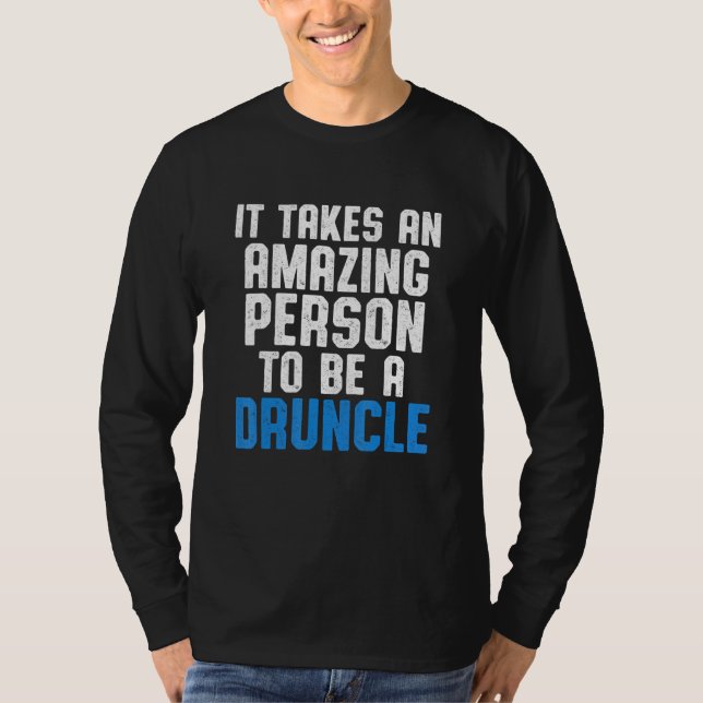 Drunk farbror Drinking Druncle _9 T Shirt (Framsida)