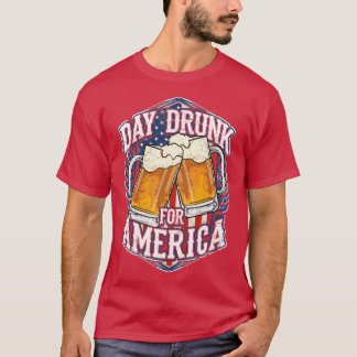 Drunk för USA 4:e juli Oberoende T Shirt