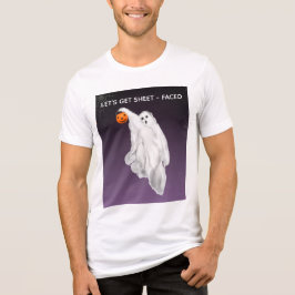 Drunk Ghost Halloween T-Shirt