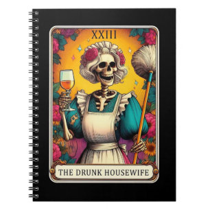 Drunk Housefru Tarot Card-samling för bärbara dato Anteckningsbok