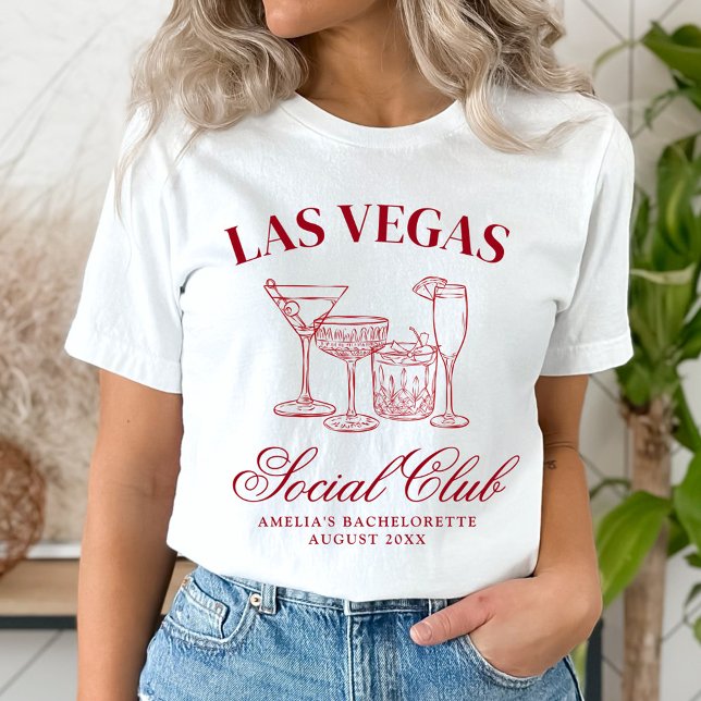 Drunk i Kärlek Cocktails Bachelorette Social Klubb T Shirt (Skapare uppladdad)