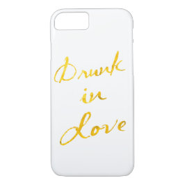 Drunk i Kärlek iPhone 7 Fodral - vit och guld