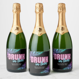 Drunk i Kärlek Neon Blue & Rosa Tropical Bach
