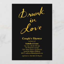Drunk in Kärlek Couple Shower-inbjudan Inbjudningar