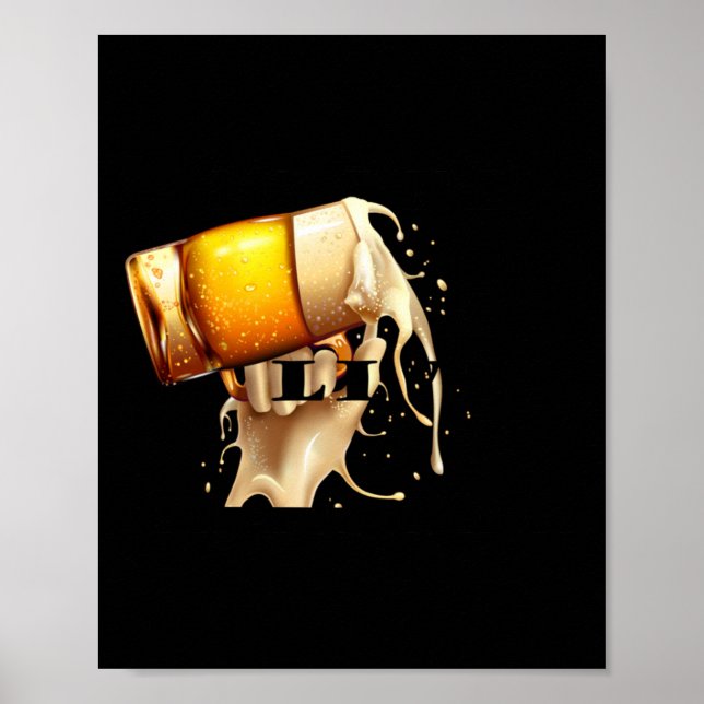 Drunk Lives Sticker Poster (Framsidan)