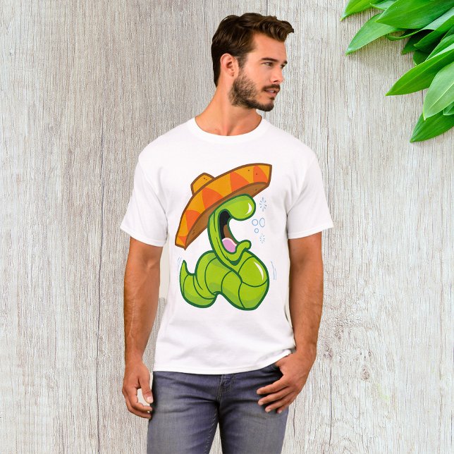 Drunk Mask med Sombrero Mexikanska Party T Shirt (Skapare uppladdad)