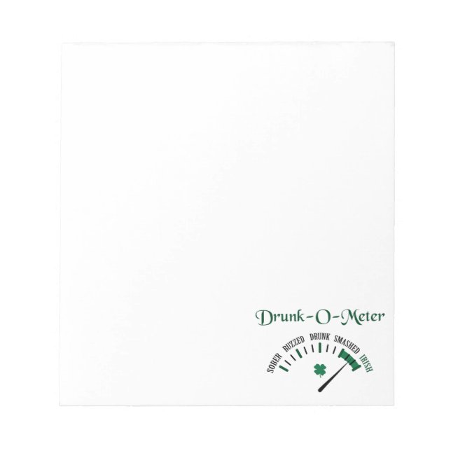 Drunk Meter Anteckningsblock (Framsida)