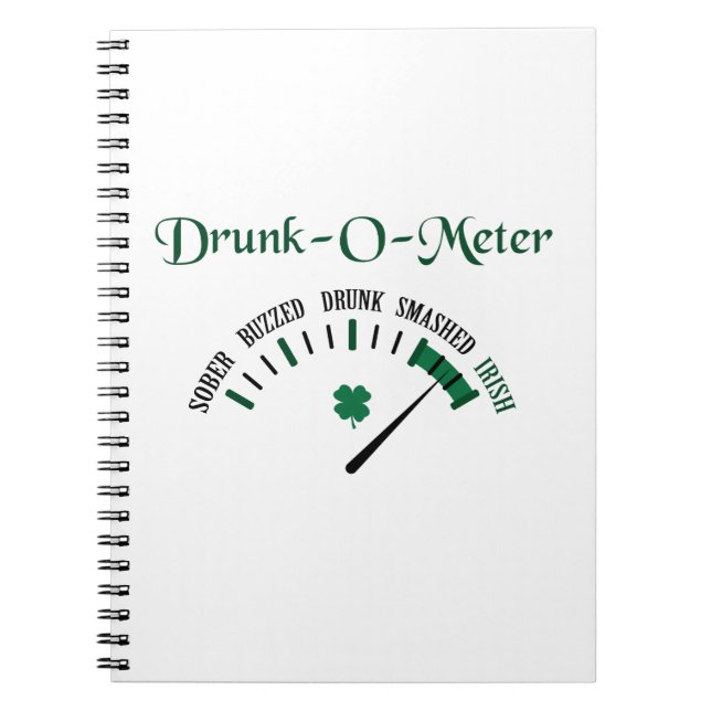 Drunk Meter Anteckningsbok (Framsidan)