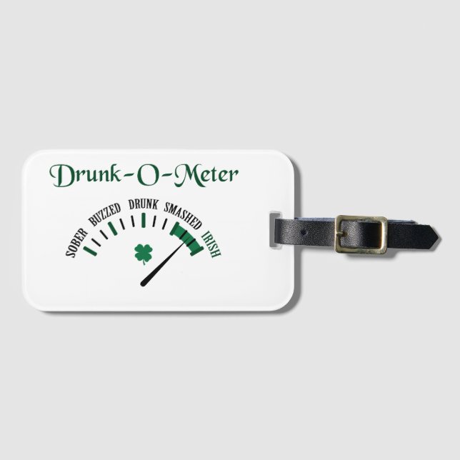 Drunk Meter Bagagebricka (Framsida horisontal)