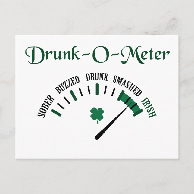 Drunk Meter Vykort (Framsida)