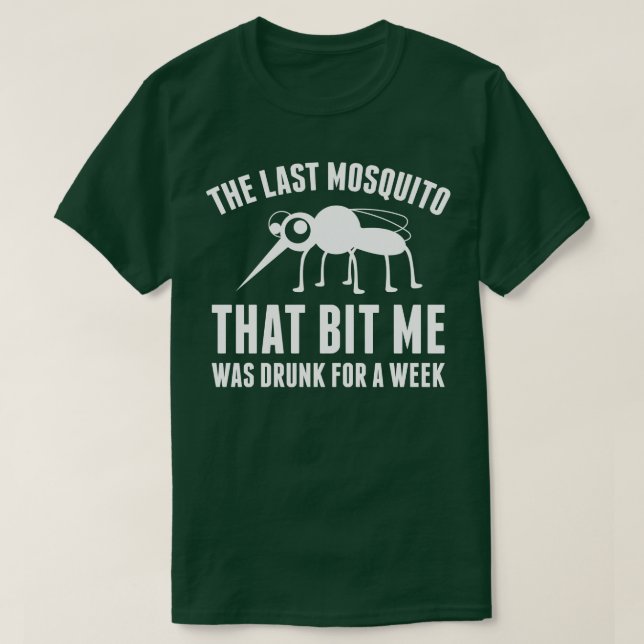 Drunk Mosquito 1 T Shirt (Design framsida)