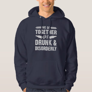 Drunk och oordnad hoodie