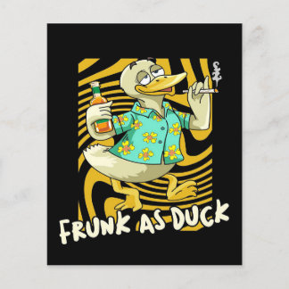 Drunk Ogräs Anka Flygblad