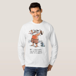 Drunk Santa långärmad shirt T Shirt
