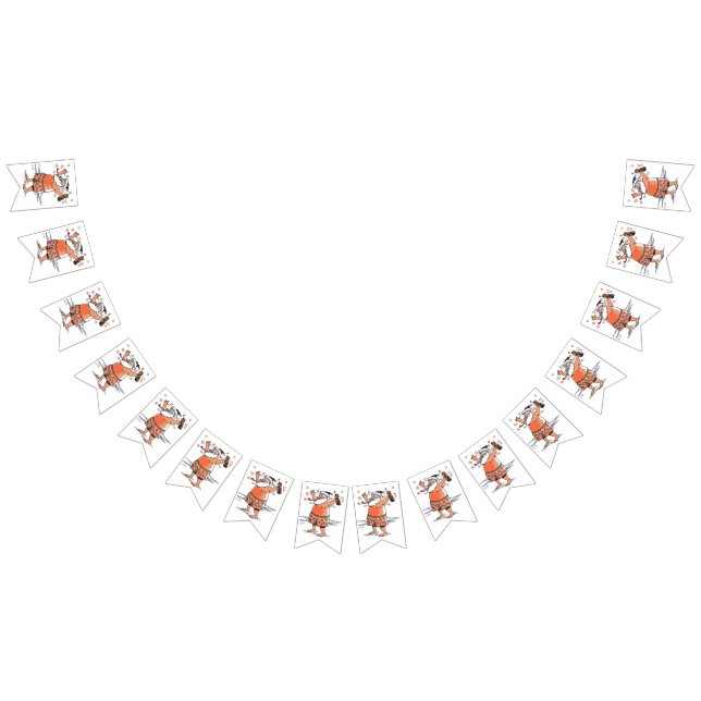 Drunk Santa swallowtail bunting banner Vimplar (Alla)