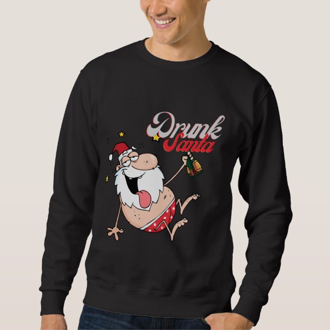 Drunk Santa Sweatshirt (Framsida)